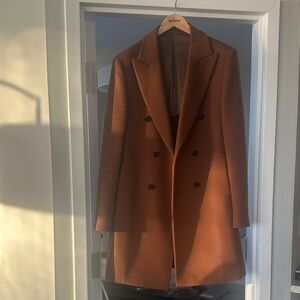 Reiss men’s Chestnut Double-Breasted Coat